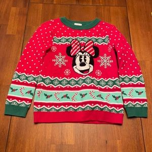 Disney Minnie Mouse Christmas red sweater